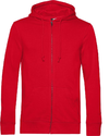 Moški Inspire organic hooded pulover z zadrgo B&C