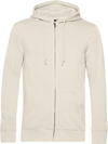 Moški Inspire organic hooded pulover z zadrgo B&C