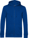 Moški Inspire organic hooded pulover z zadrgo B&C