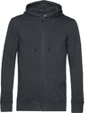 Moški Inspire organic hooded pulover z zadrgo B&C