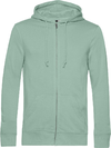 Moški Inspire organic hooded pulover z zadrgo B&C