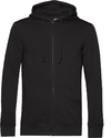Moški Inspire organic hooded pulover z zadrgo B&C
