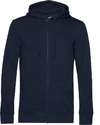 Moški Inspire organic hooded pulover z zadrgo B&C