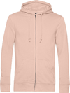 Moški Inspire organic hooded pulover z zadrgo B&C