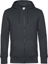Moški pulover s kapuco in zadrgo B&C KING Zipped Hood