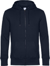 Moški pulover s kapuco in zadrgo B&C KING Zipped Hood