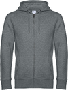 Moški pulover s kapuco in zadrgo B&C KING Zipped Hood