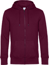 Moški pulover s kapuco in zadrgo B&C KING Zipped Hood