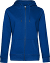 Ženski pulover s kapuco in zadrgo B&C QUEEN Zipped Hood