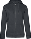 Ženski pulover s kapuco in zadrgo B&C QUEEN Zipped Hood