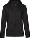Ženski pulover s kapuco in zadrgo B&C QUEEN Zipped Hood
