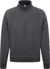 Pulover z 1/4 zadrgo Fruit of the Loom Premium Zip Neck Sweat